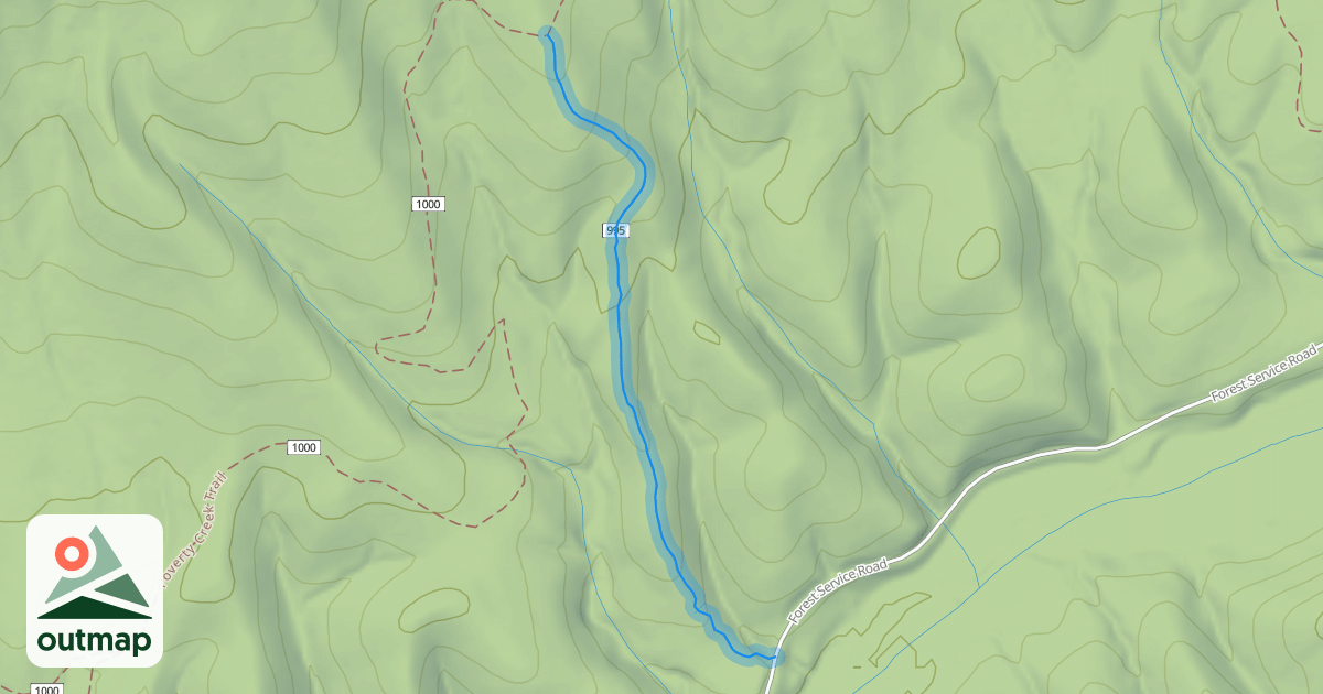 Map of Indian Pipe