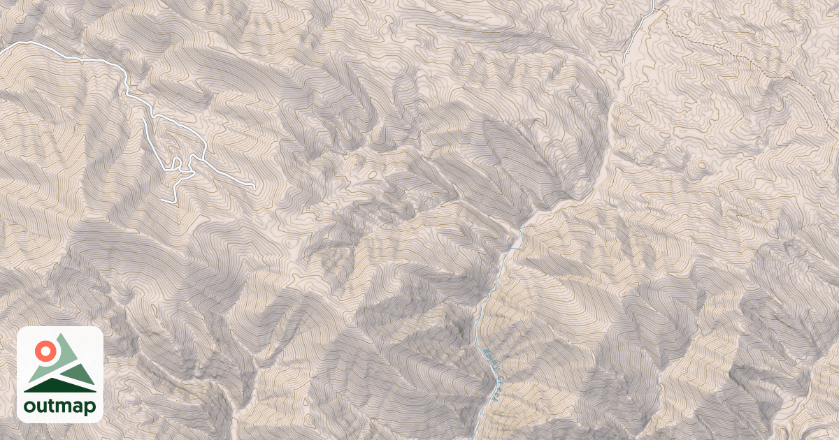 Map of Spencer Mountain