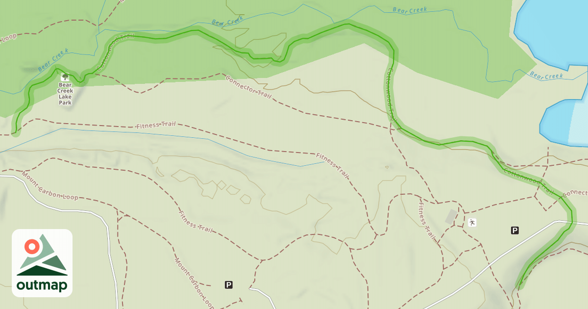 Map of Cottonwood Trail