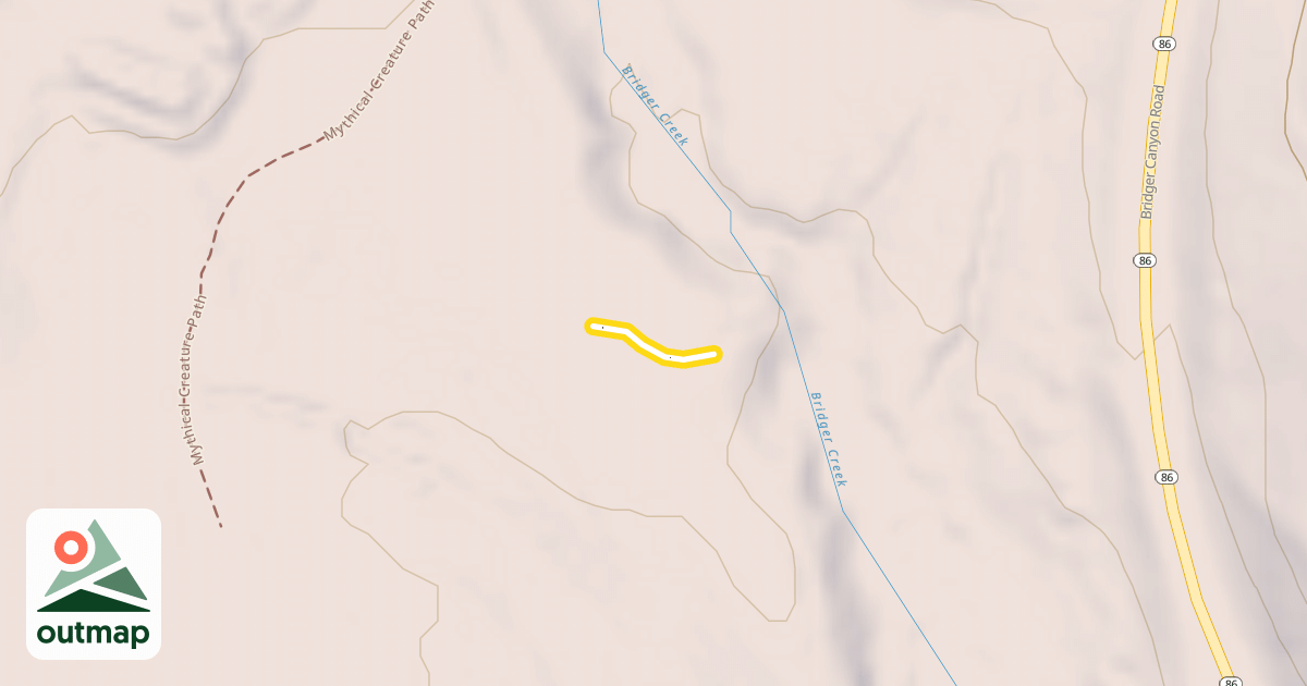 Map of Bridger Ck Connector