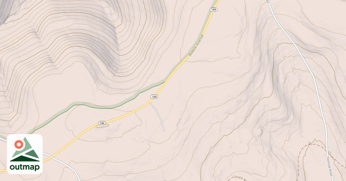 Map of Beech Creek Snowmobile Trails