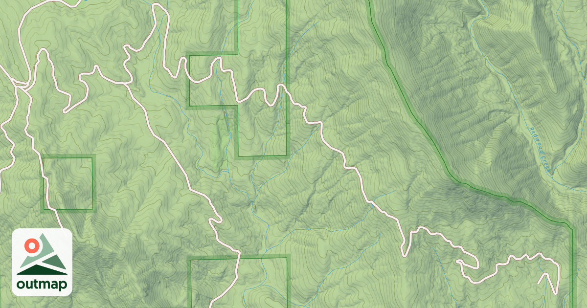 Map of CHERRY FLAT