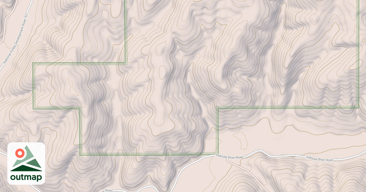Map of BEDSPRINGS GULCH