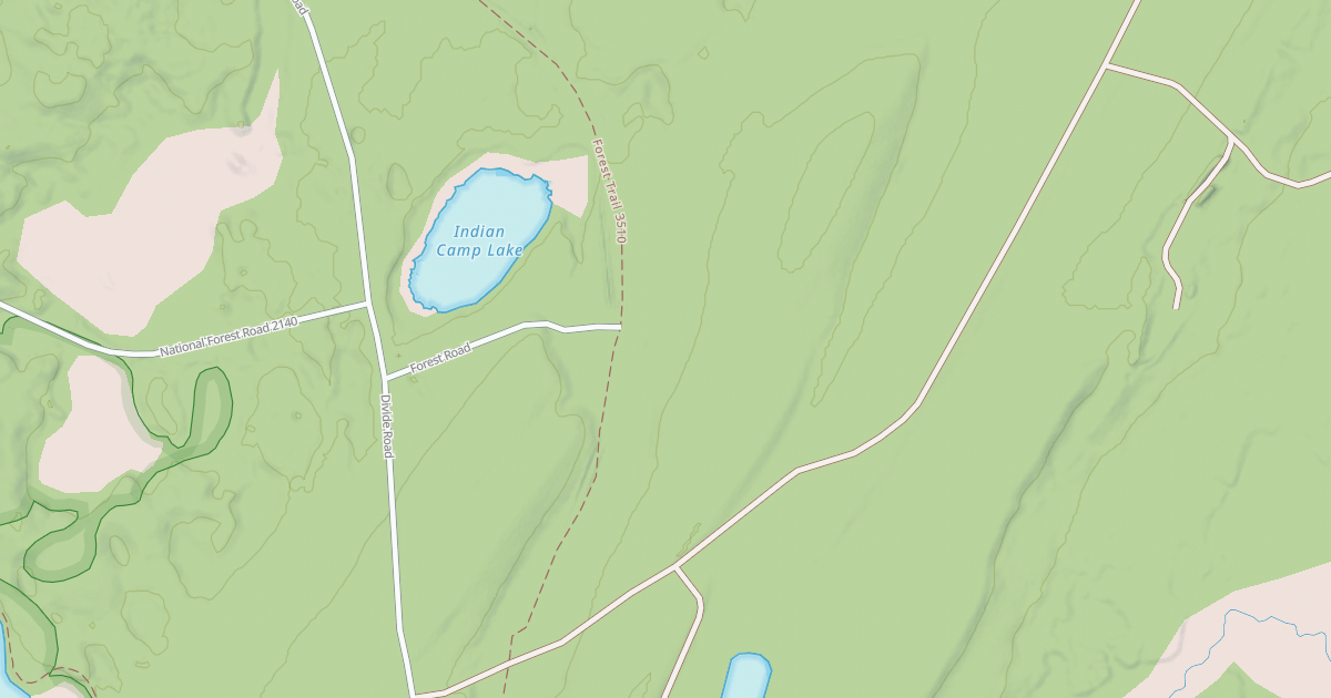 Map preview of FR 2226E - INDIAN CAMP SPUR E