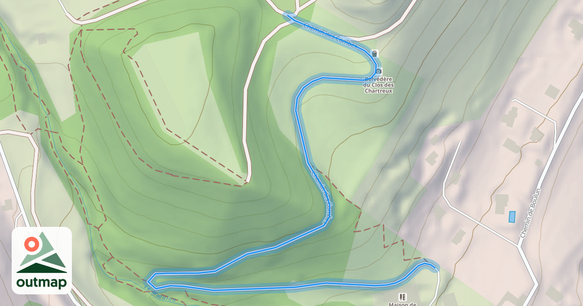 Map of Chemin des Combes