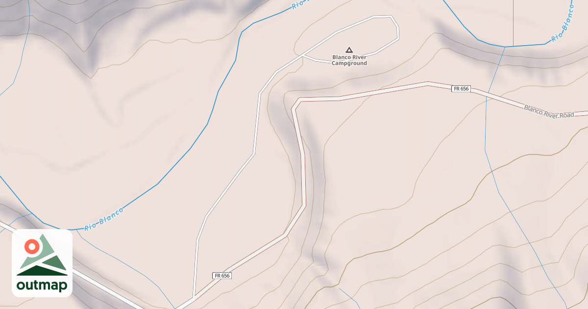 Map of BLANCO RIVER CG