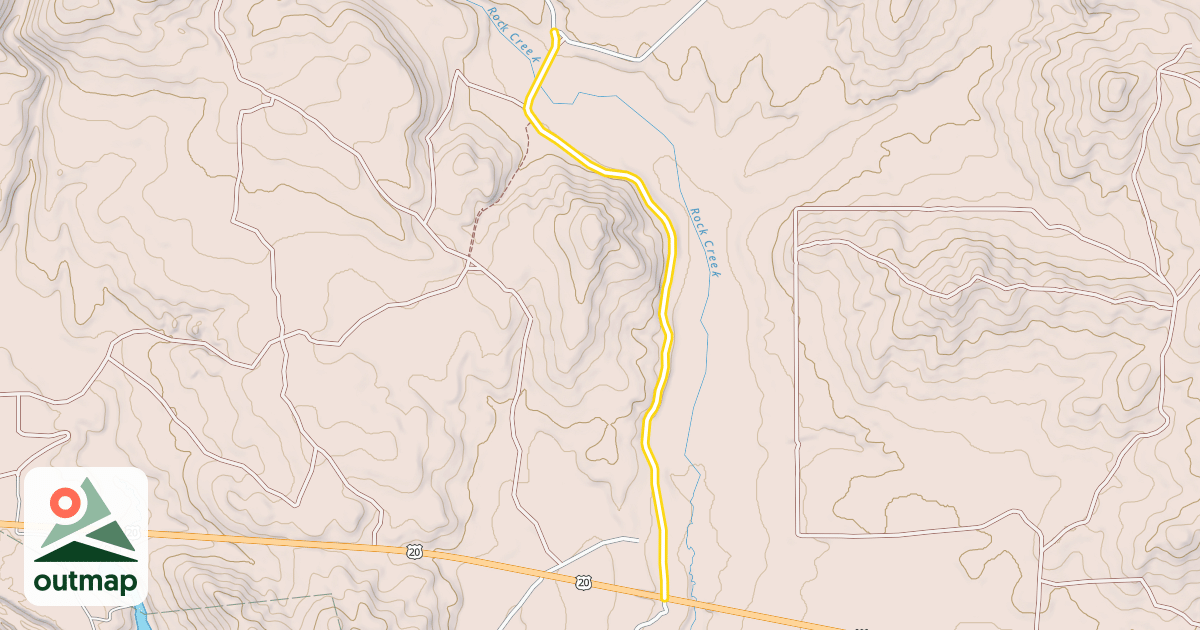 Map of Rock Creek Road