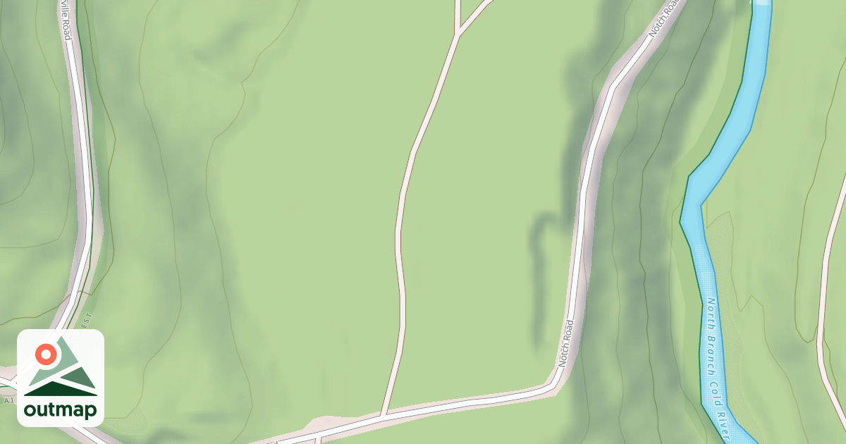 Map of Corridor 407 F/Tamarack Notch Trail