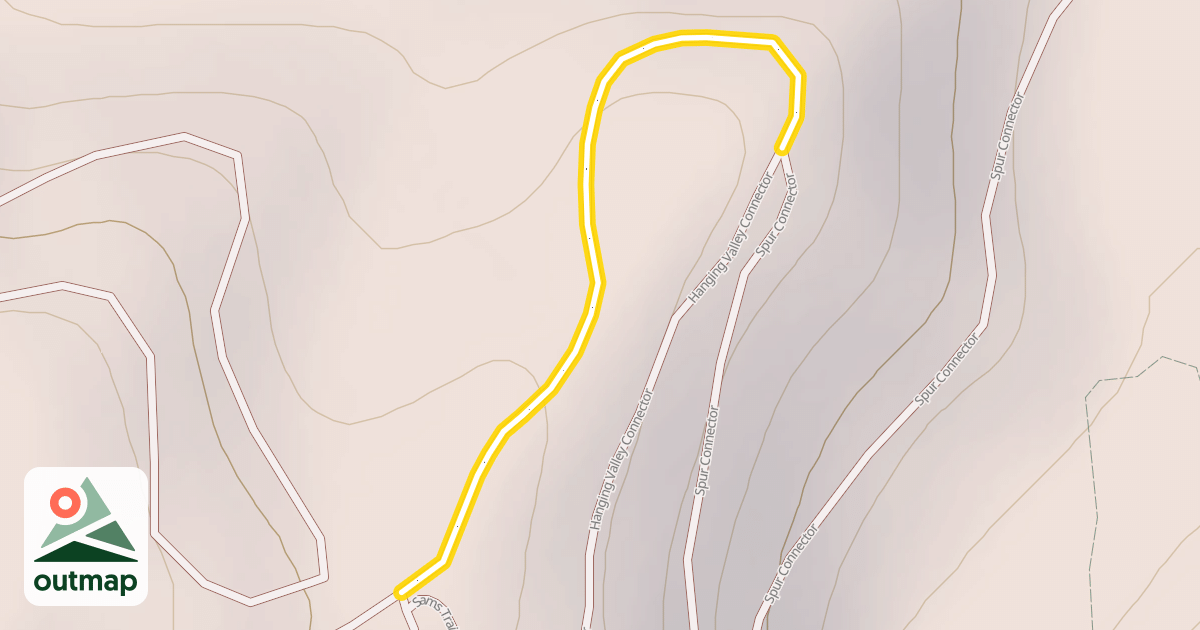 Map of Hanging Valley Connector