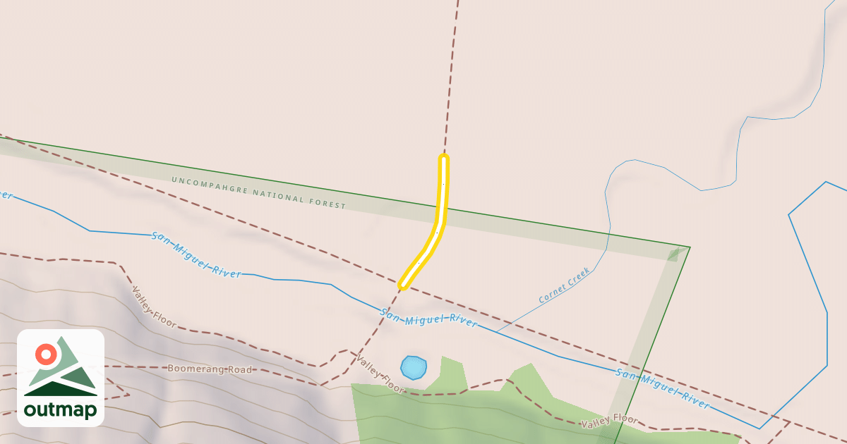 Map of Boomerang Road