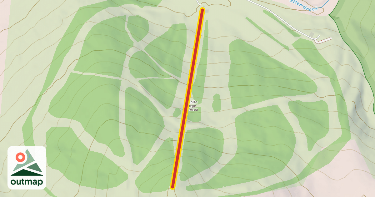 Map of Pinnacle Double Chair