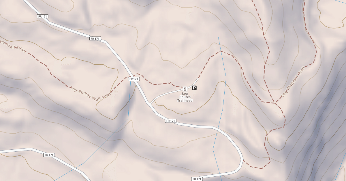 Map preview of LOG CHUTE CANYON
