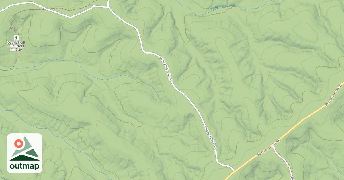 Map of SHIRLEY RIDGE