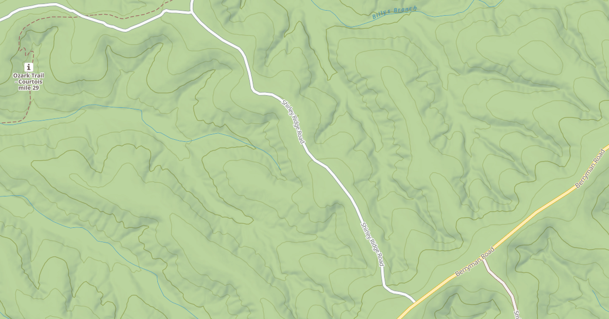 Map preview of SHIRLEY RIDGE