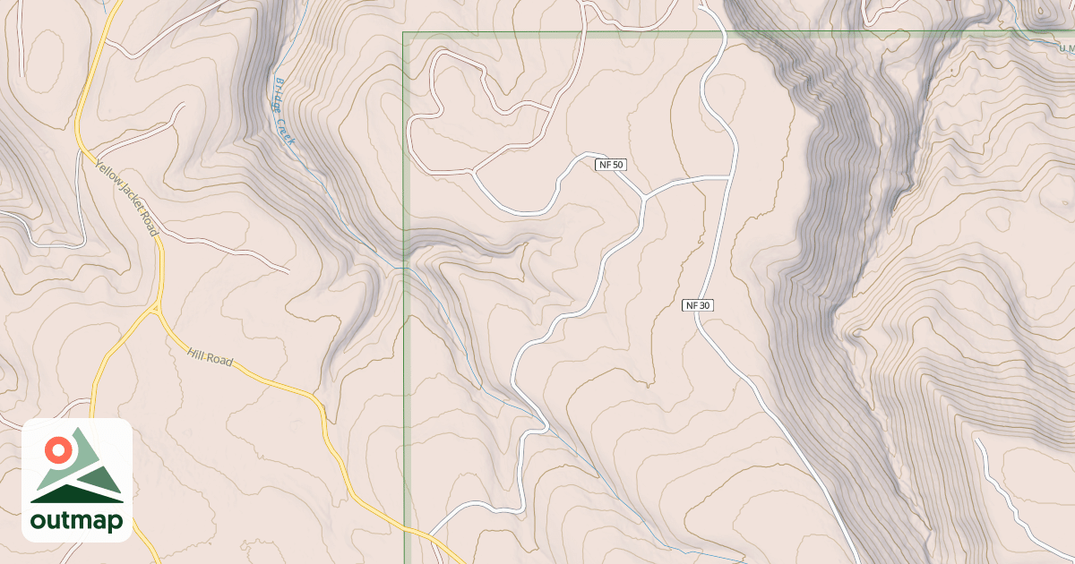 Map of USFS Motor Vehicle Use Map Roads {7FFB688D-2CCE-4D41-822B-5BE7B9E79ACD}