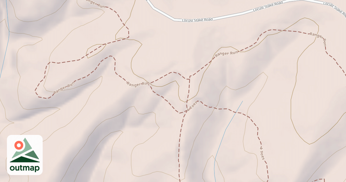 Map of USFS Motor Vehicle Use Map Trails 17350