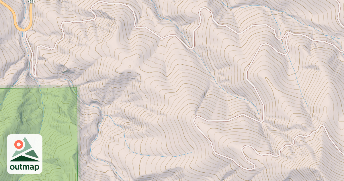 Map of CALF SPUR SOUTH