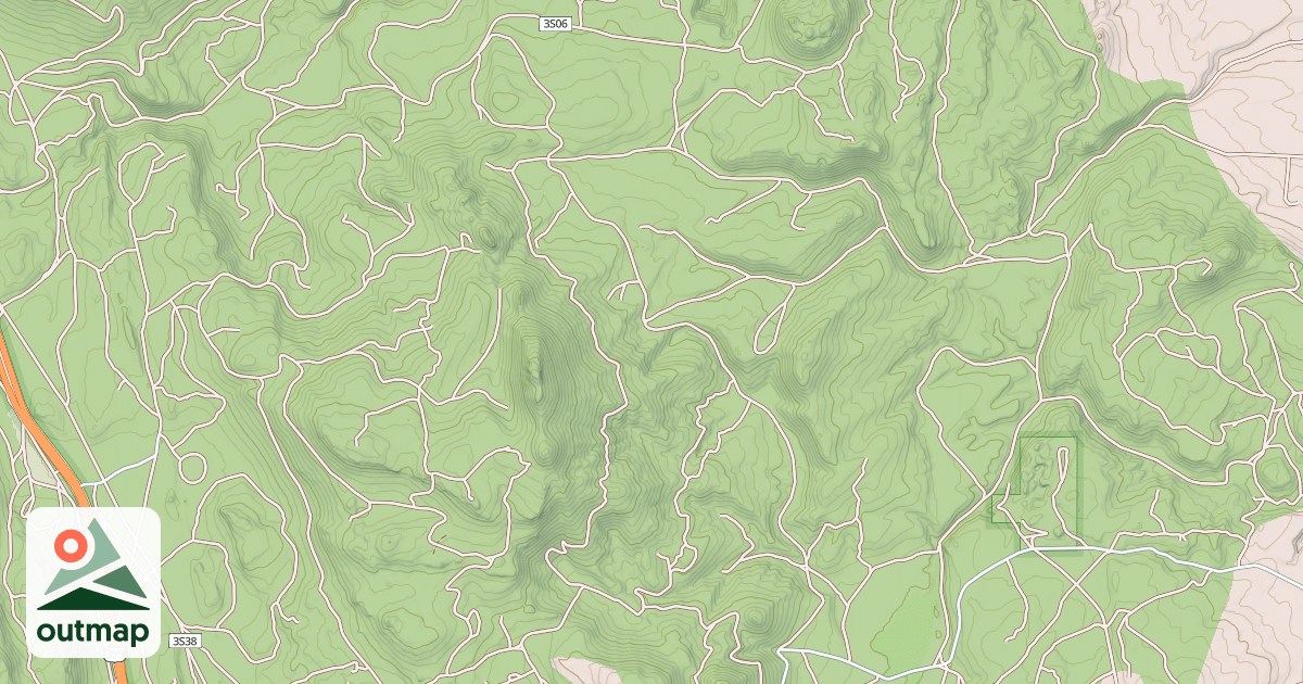 Map of ANTELOPE MOUNTAIN