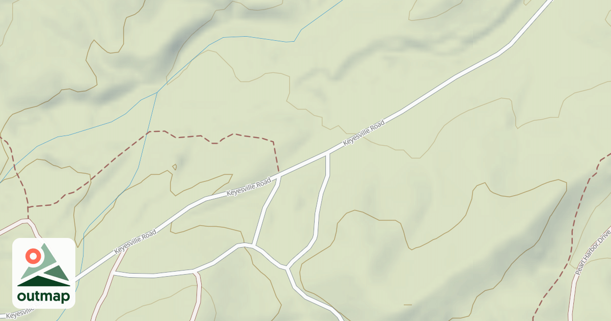 Map of 16070 Keyesville/blk Gulch Usgs Lake Isabel N