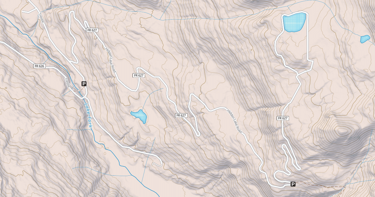 Map preview of HIDDEN LAKE