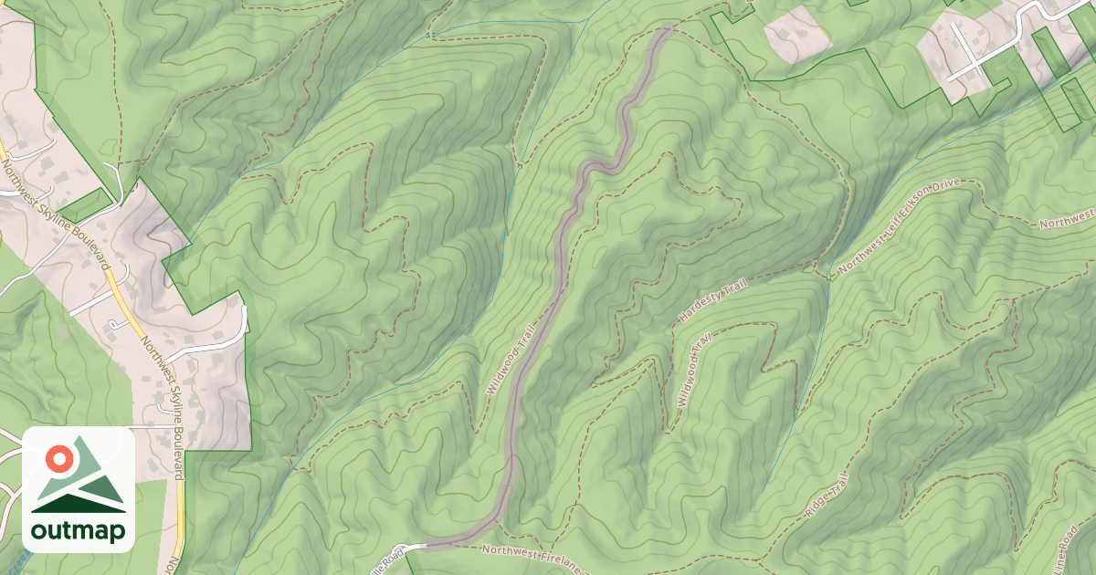 Map of Northwest Springville Road