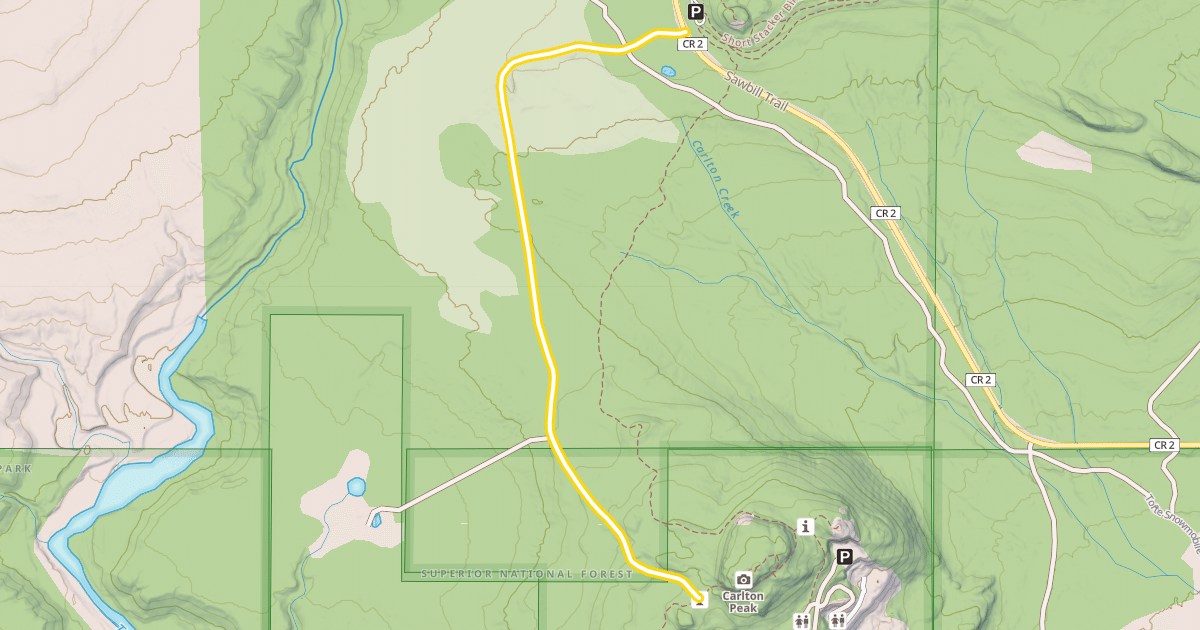 Map preview of Summit View Trail
