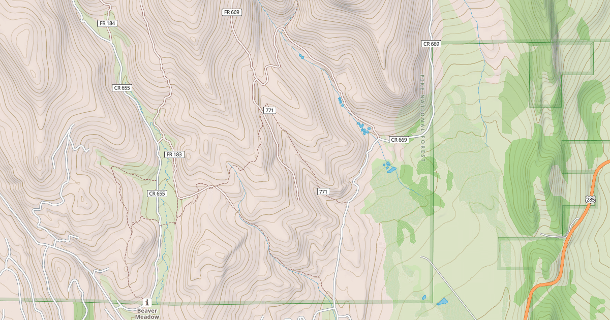 Map preview of CROOKED CREEK