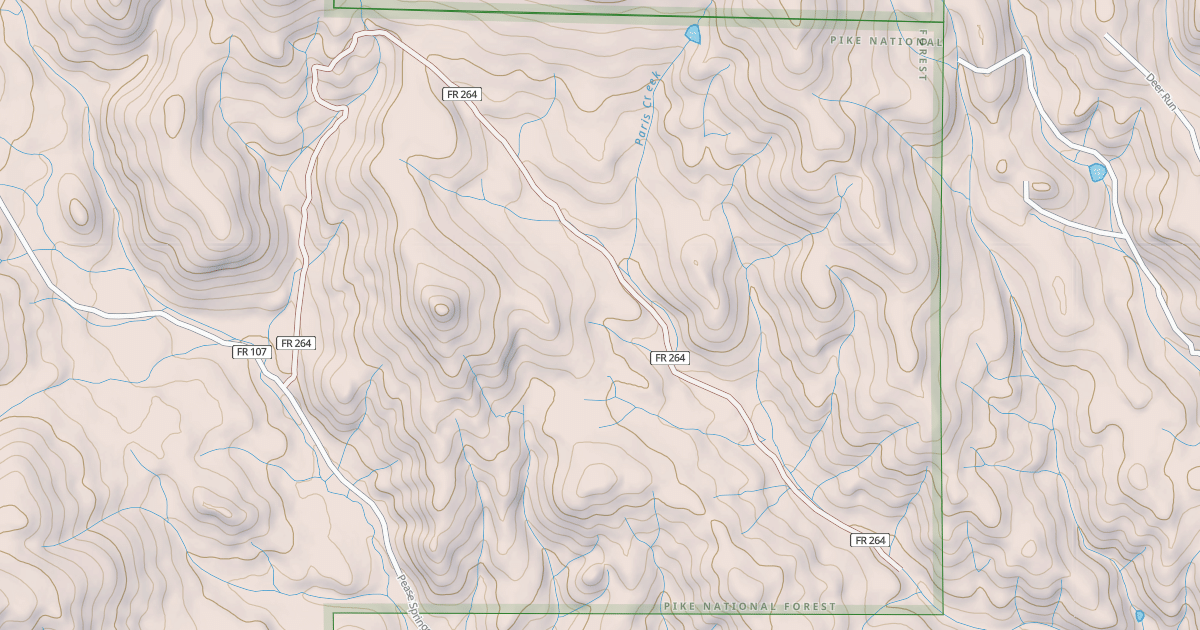 Map preview of PARIS CREEK