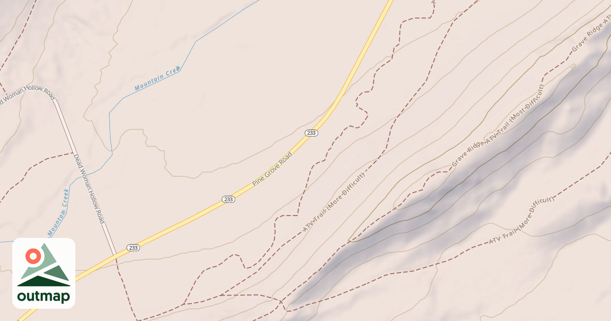 Map of Michaux State Forest - ATV Trail System