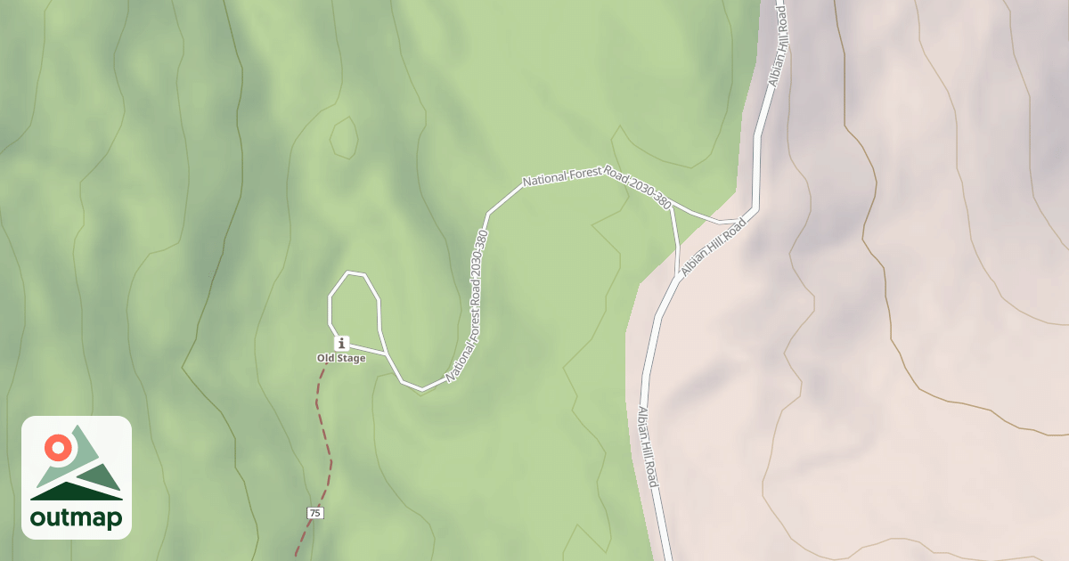Map of OLD STATE TRAIL