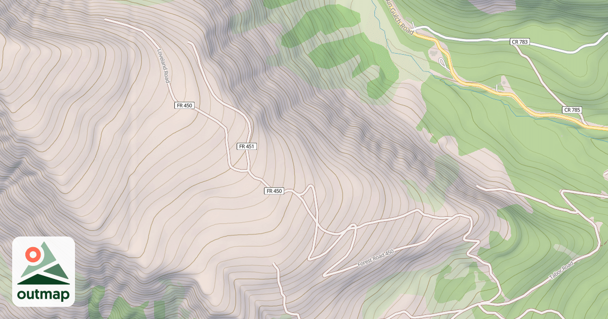 Map of LOVELAND