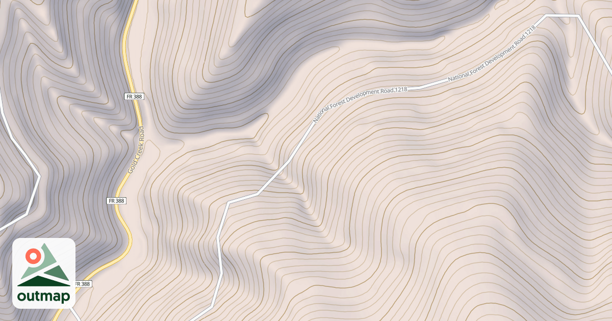 Map of Broadaxe Creek Ohv