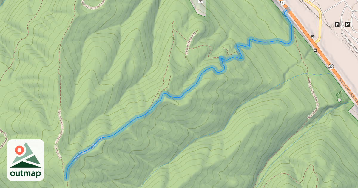 Map of Northwest BPA Road