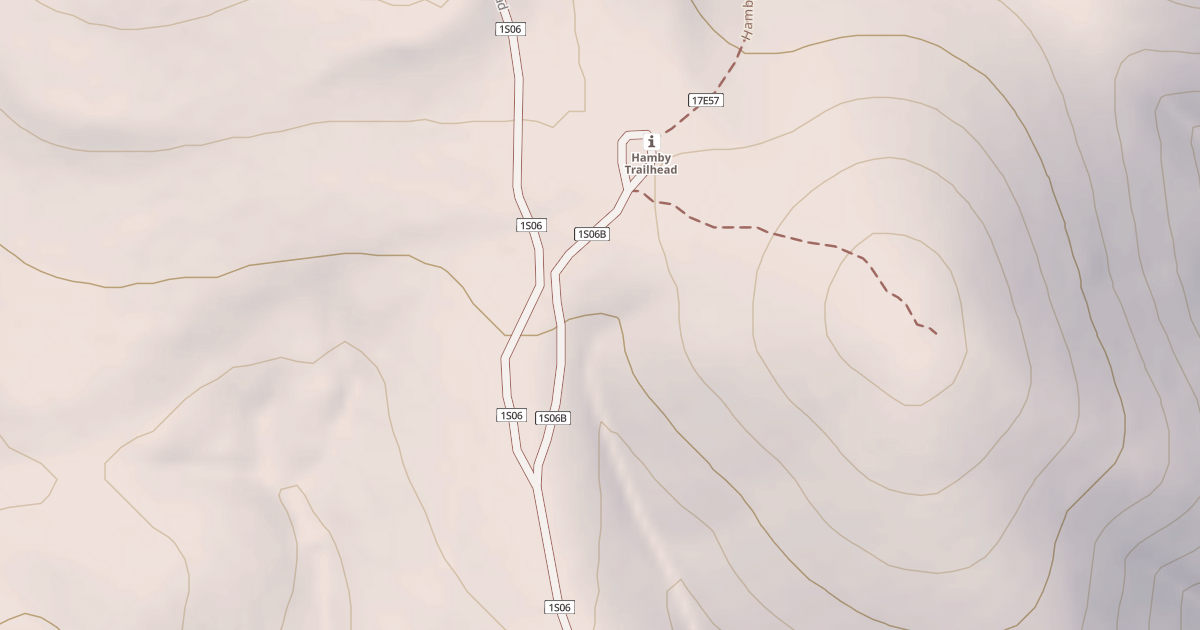 Map preview of HAMBY TRAIL HEAD ROAD