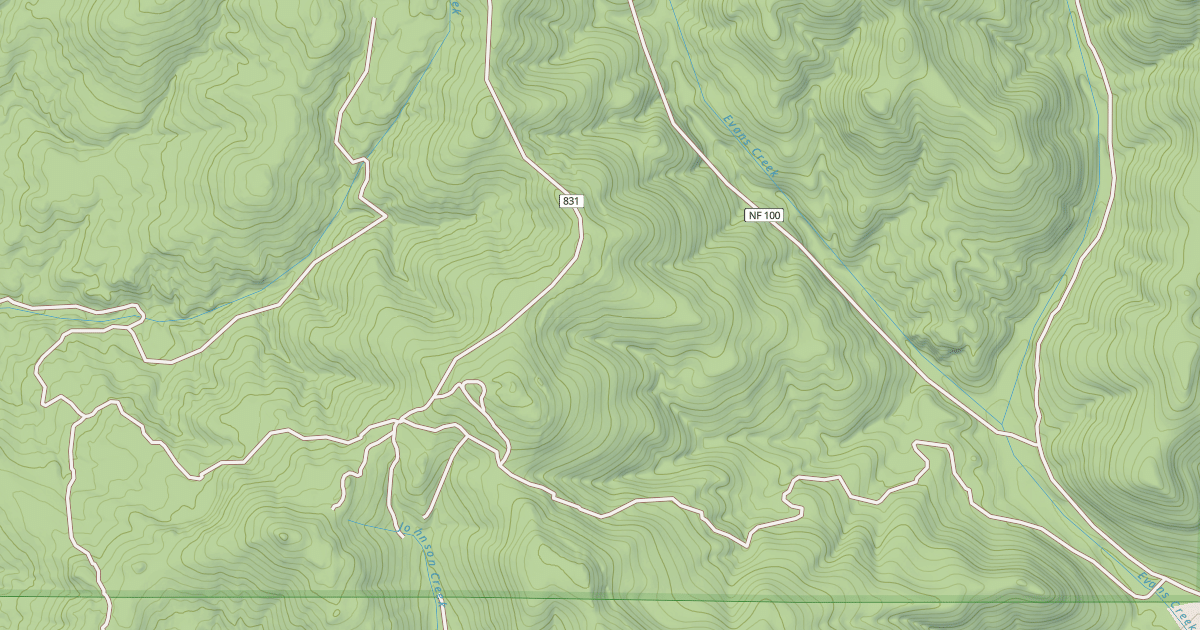 Map preview of USFS Motor Vehicle Use Map Roads {8F8FADBB-E2AC-47F5-8563-EB2DC58942EC}