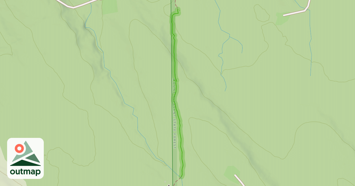Map of Fred J. Cusimano Westside Overland Trail