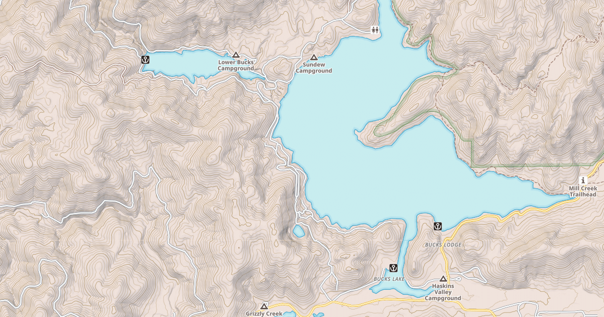 Map preview of BUCKS LAKE