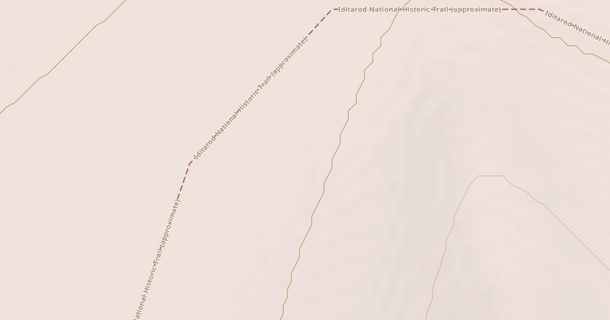 Map preview of Willow to Nome Winter Trail