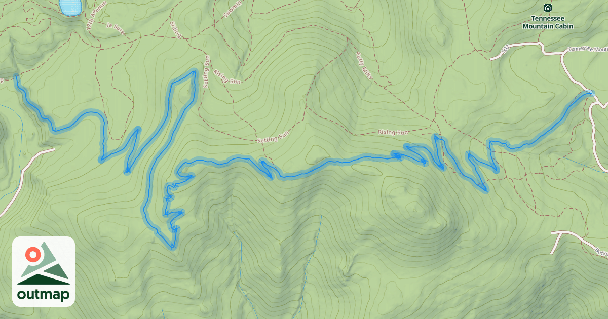 Map of Kinglet Trail