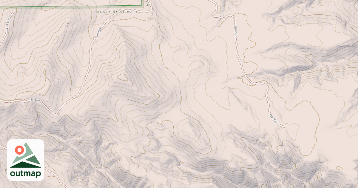 Map of USFS Motor Vehicle Use Map Trails 1660