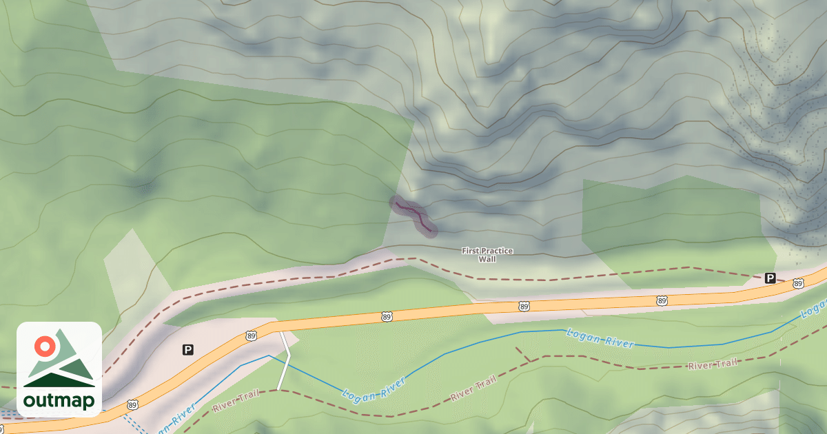 Map of First Practice Wall