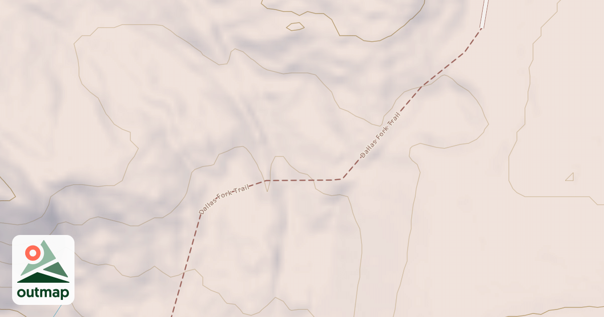 Map of Dallas Fork Snowmobile