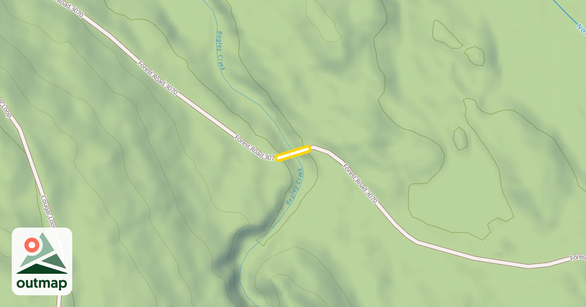 Map of Forest Road 3070