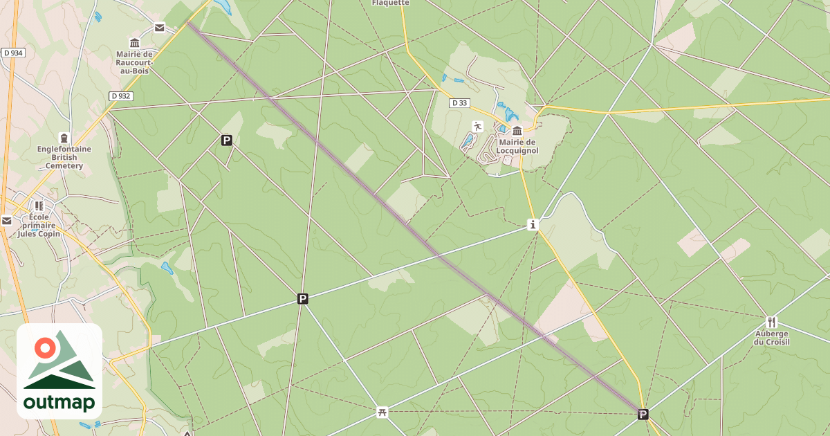 Map of Route de Raucourt