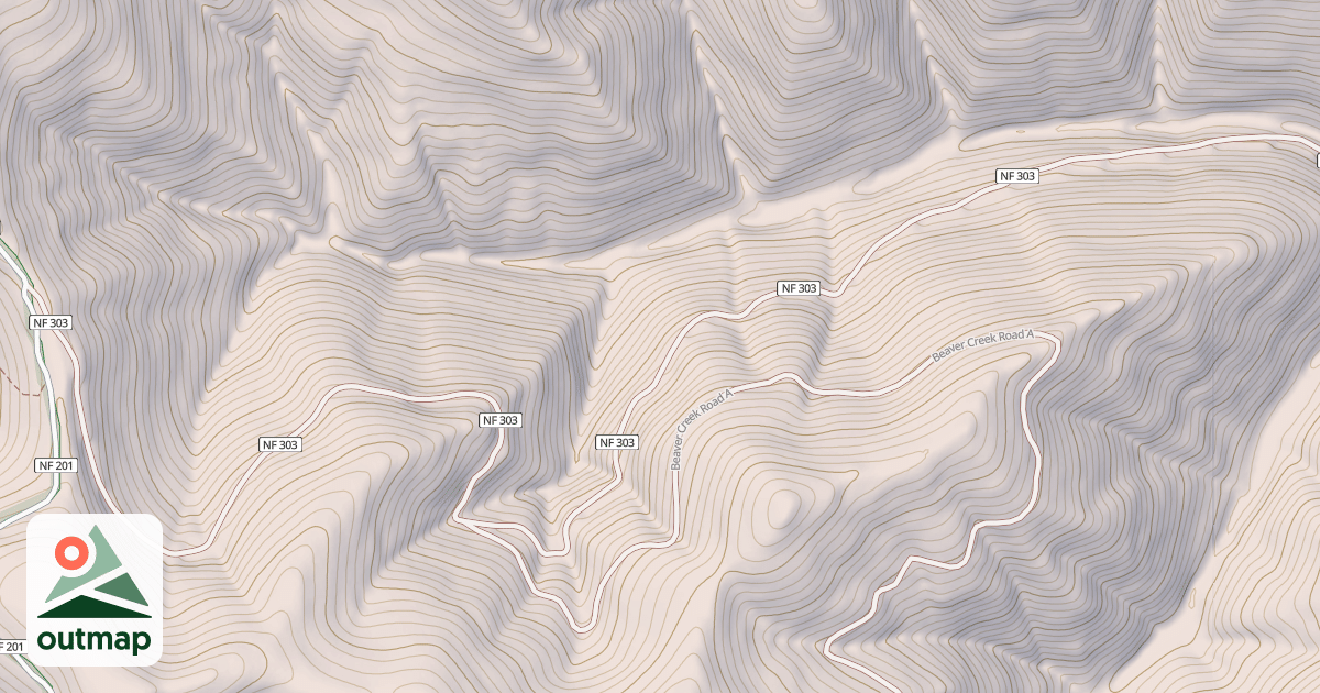 Map of BEAVER CREEK