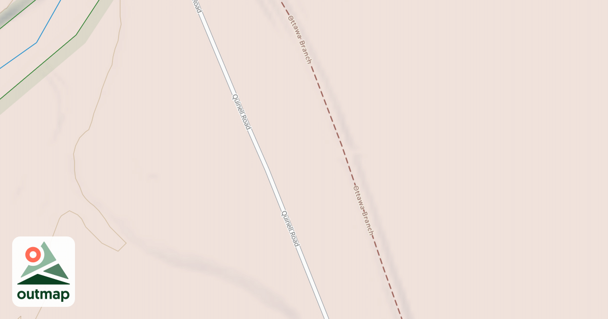 Map of Railroad Bed Access Trail