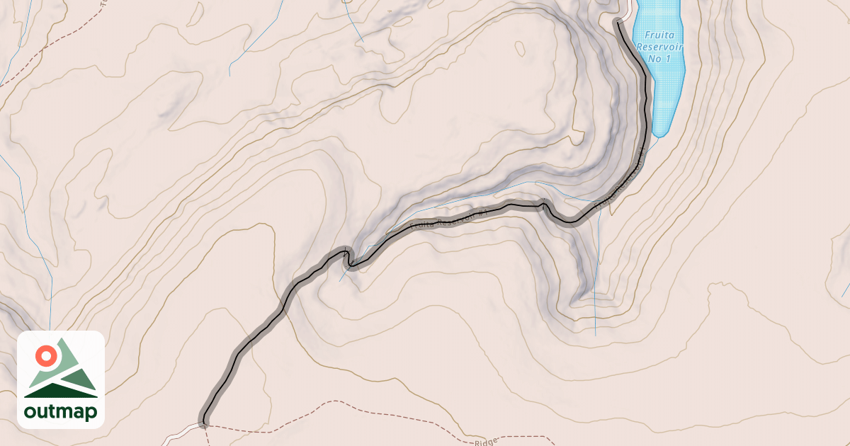 Map of Fruita Reservoir #1