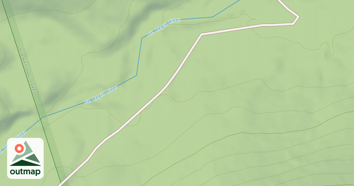 Map of SAINT REGIS BASIN