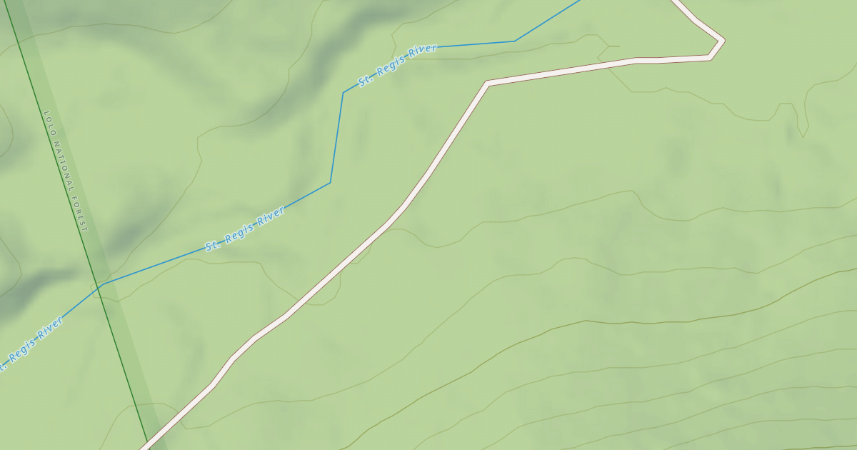 Map preview of SAINT REGIS BASIN