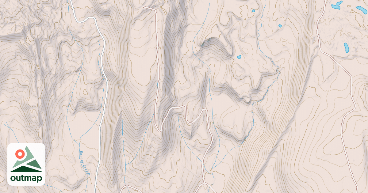 Map of BENNER CREEK NORTH